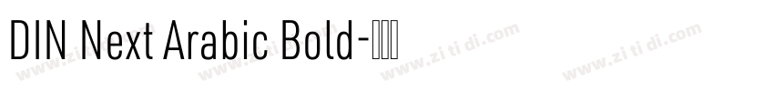 DIN Next Arabic Bold字体转换